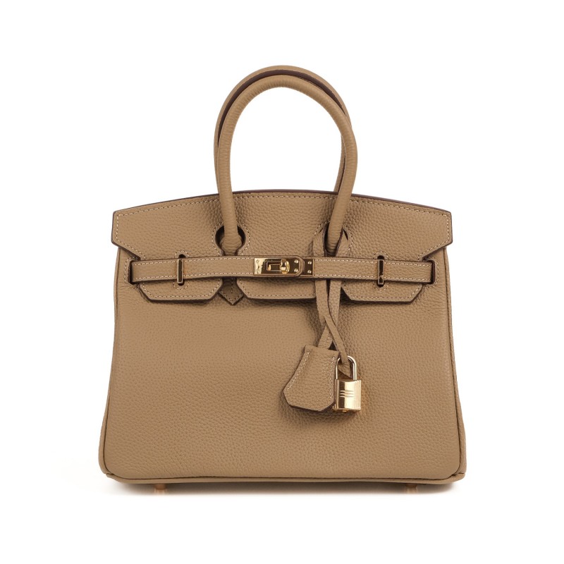 Женская кожаная сумка Brigitte 25 бежевая