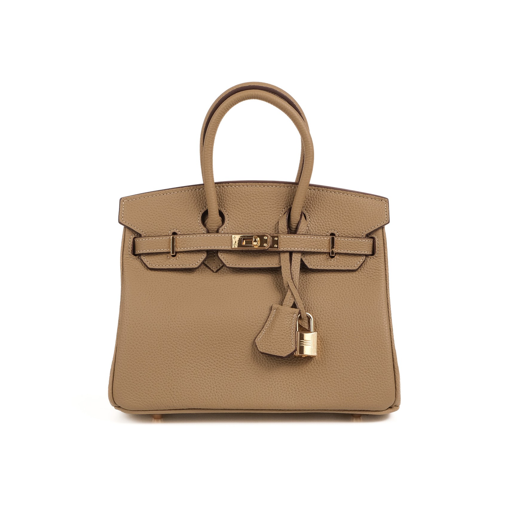 Женская кожаная сумка Brigitte 25 бежевая