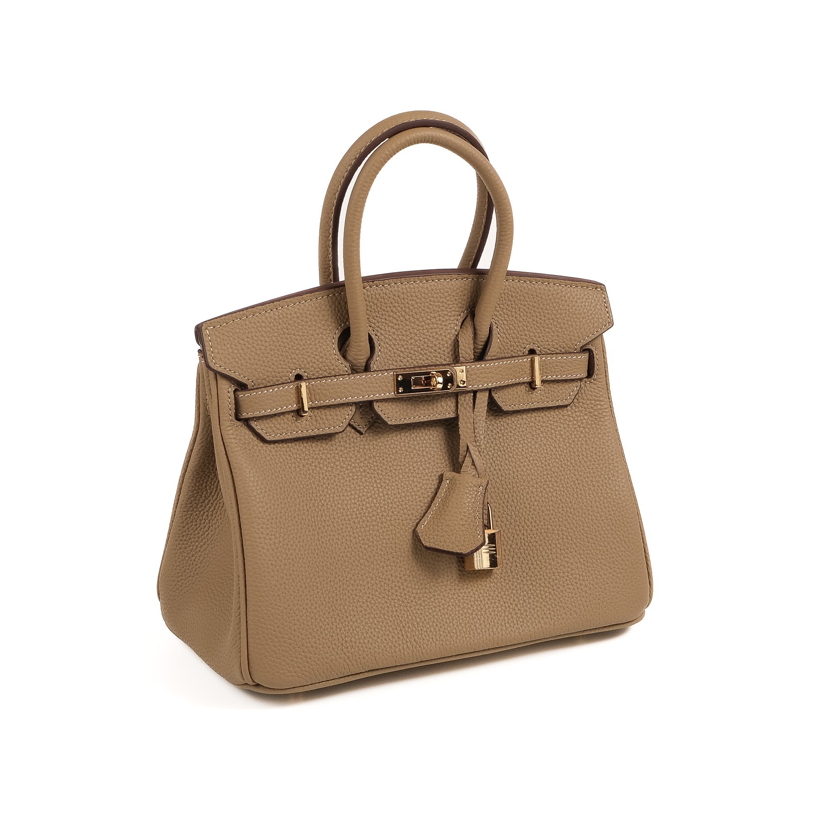 Женская кожаная сумка Brigitte 25 бежевая