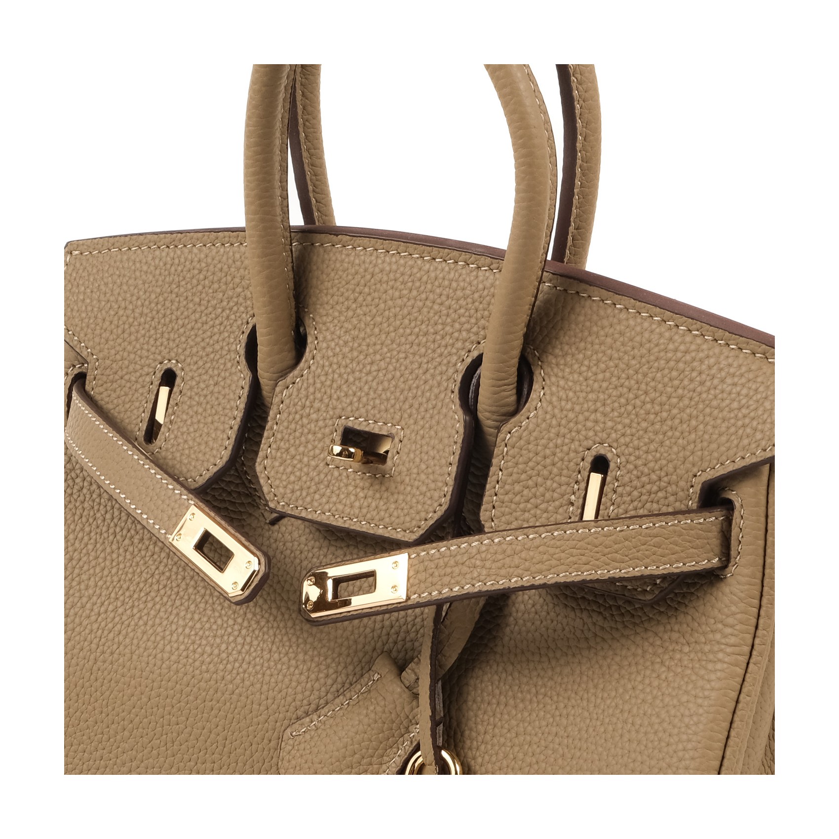 Жіноча шкіряна сумка Brigitte 25 бежева