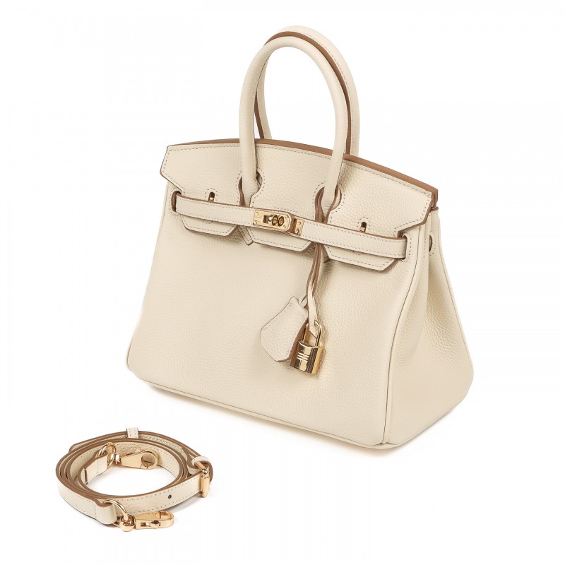 Жіноча шкіряна сумка Brigitte 25 молочна - 1 фото