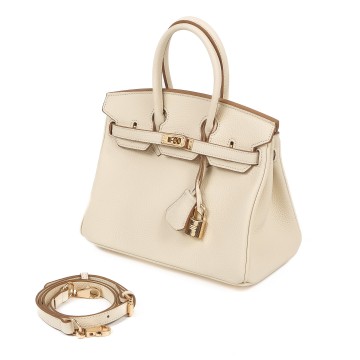 Женская кожаная сумка Brigitte 25 молочная фото