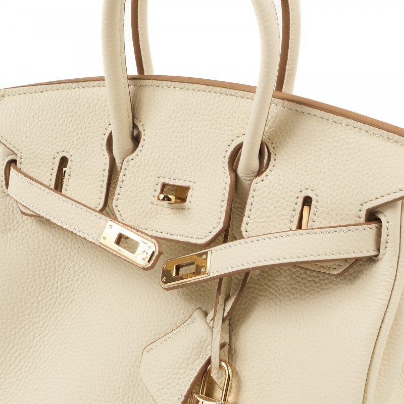 Жіноча шкіряна сумка Brigitte 25 молочна - 4 фото