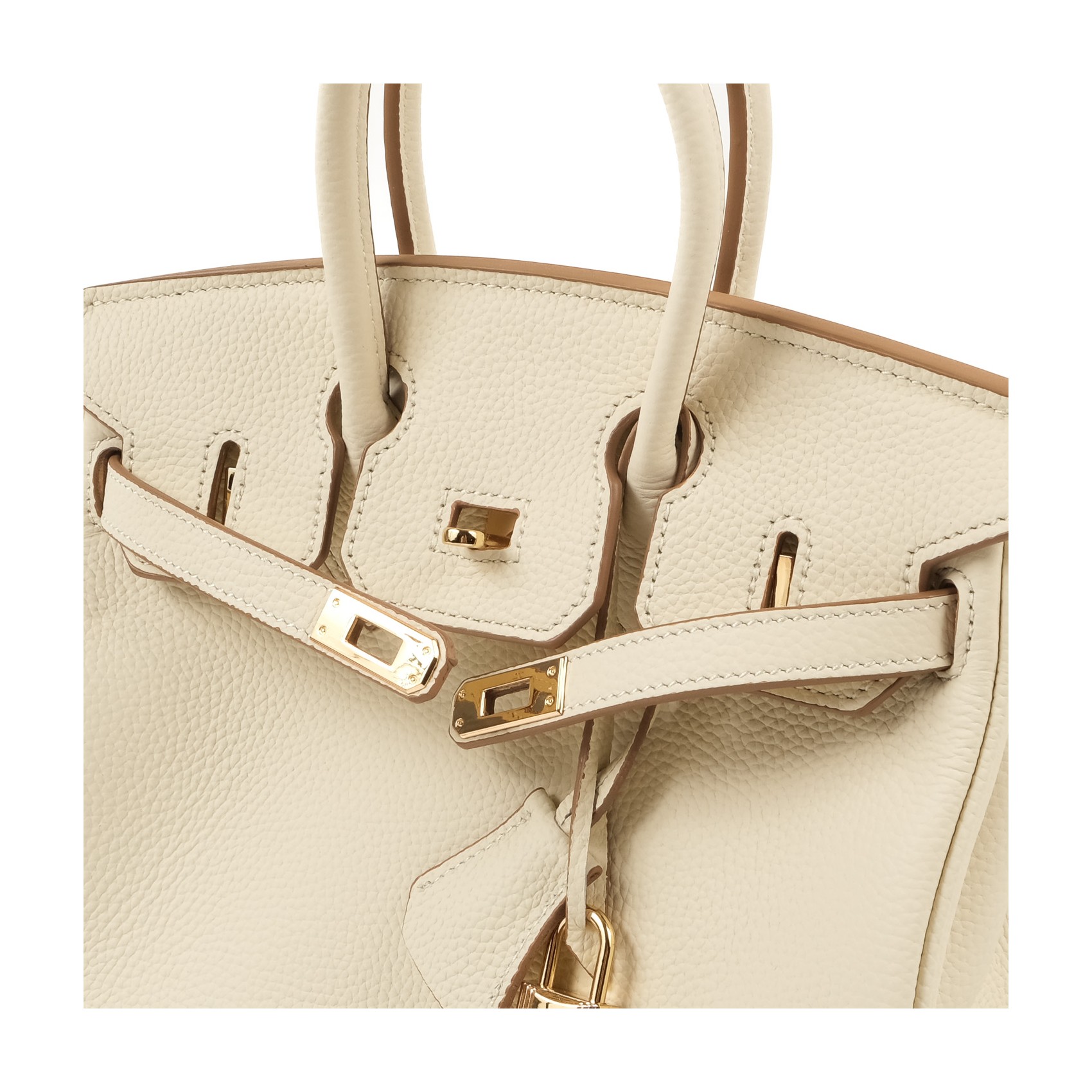 Жіноча шкіряна сумка Brigitte 25 молочна