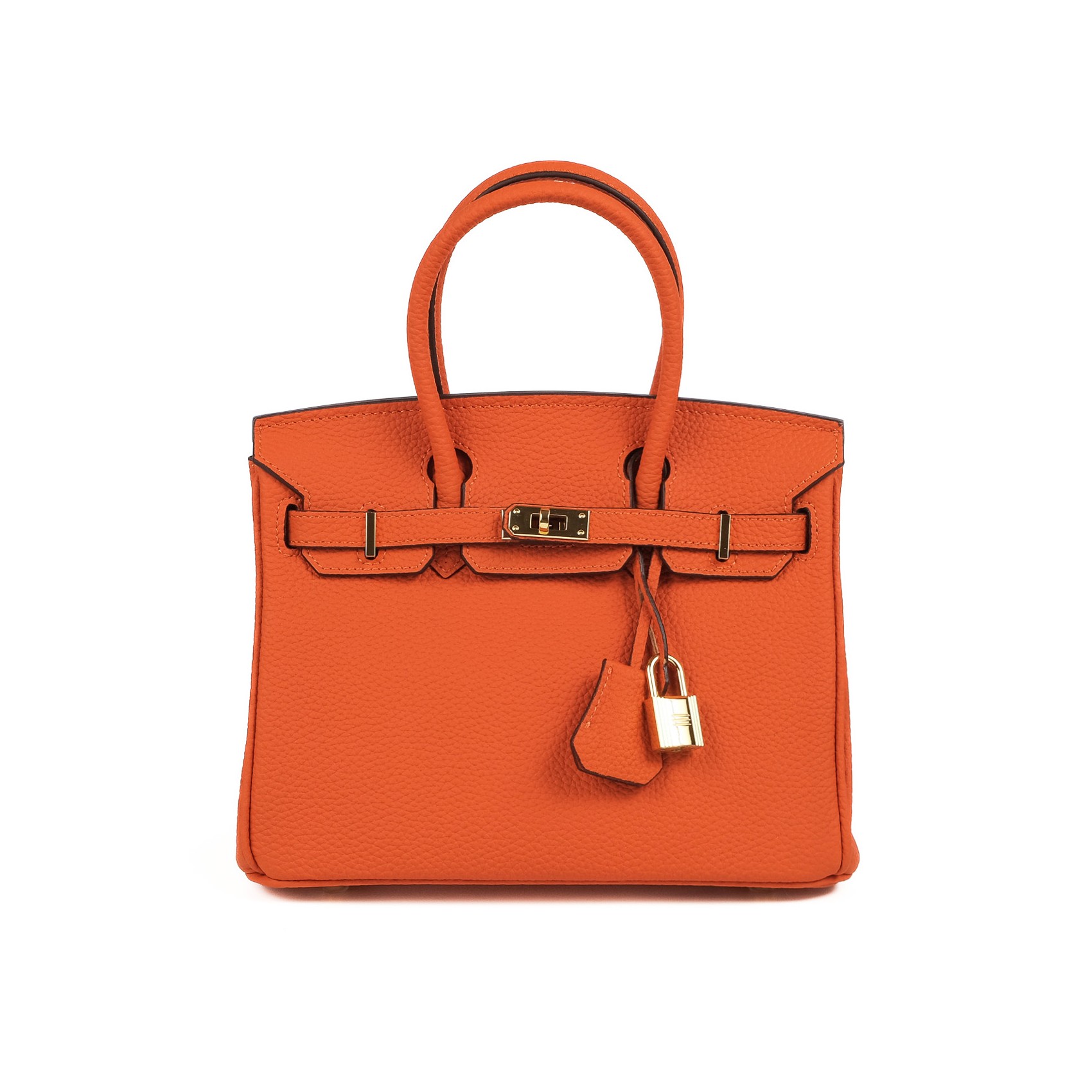 Женская кожаная сумка Brigitte 25 оранжевая