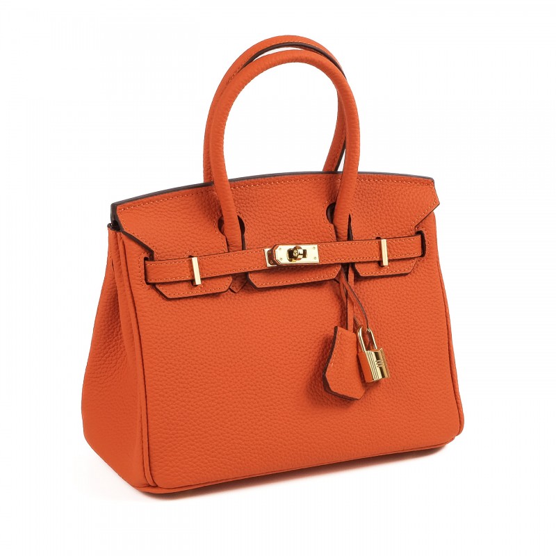 Жіноча шкіряна сумка Brigitte 25 помаранчева - 1 фото