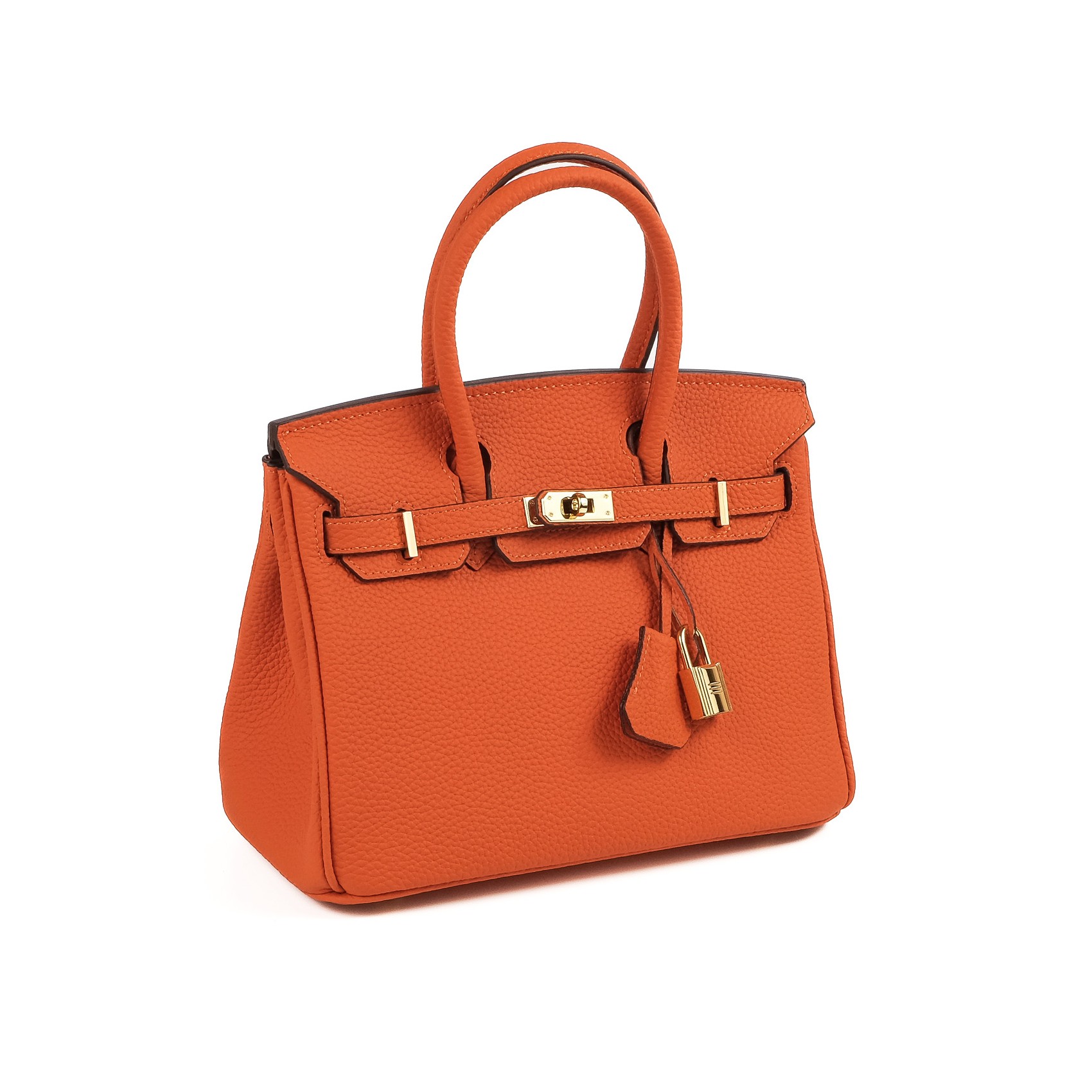 Женская кожаная сумка Brigitte 25 оранжевая