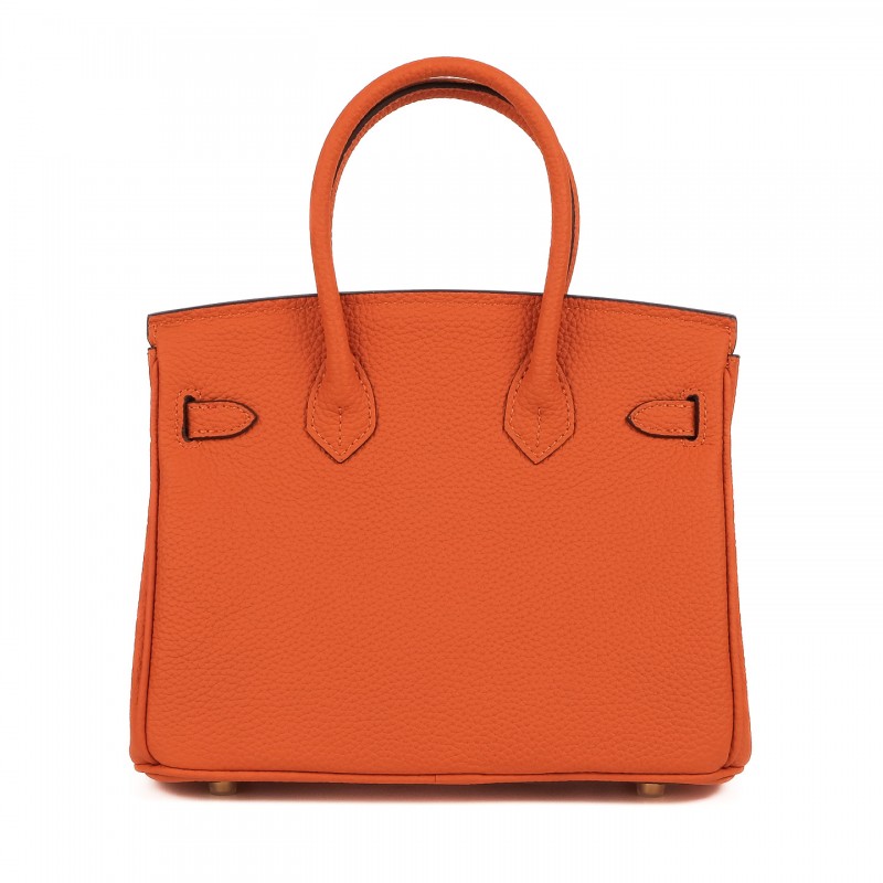 Жіноча шкіряна сумка Brigitte 25 помаранчева - 2 фото
