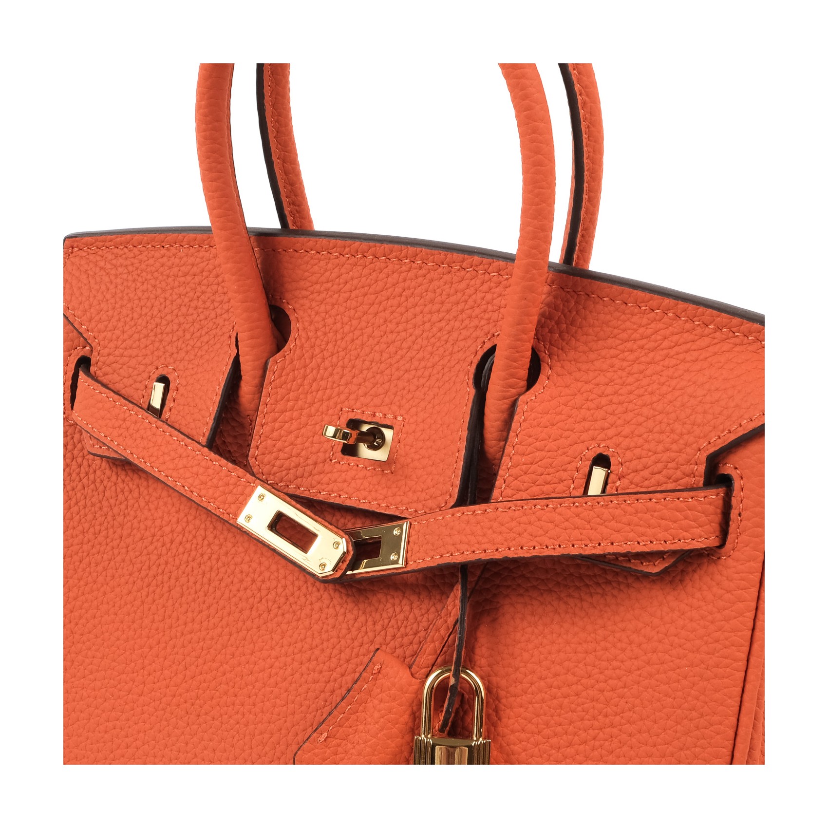 Женская кожаная сумка Brigitte 25 оранжевая