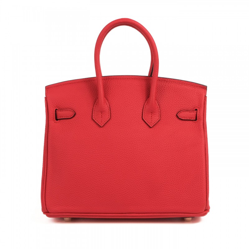 Женская кожаная сумка Brigitte 25 красная - 2 фото