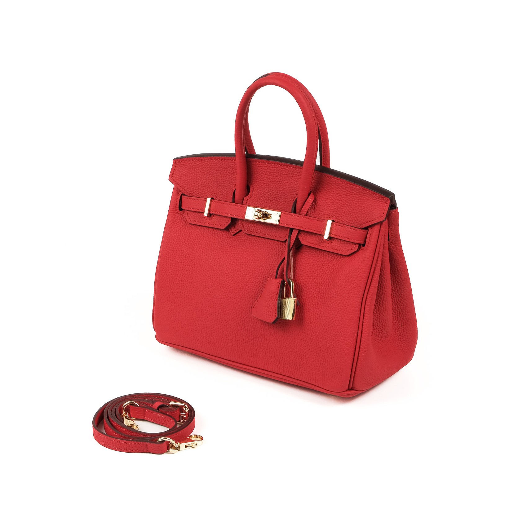 Жіноча шкіряна сумка Brigitte 25 червона