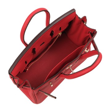 Жіноча шкіряна сумка Brigitte 25 червона фото