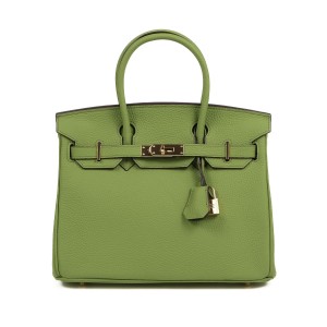 Женская кожаная сумка Brigitte 30 фисташковая