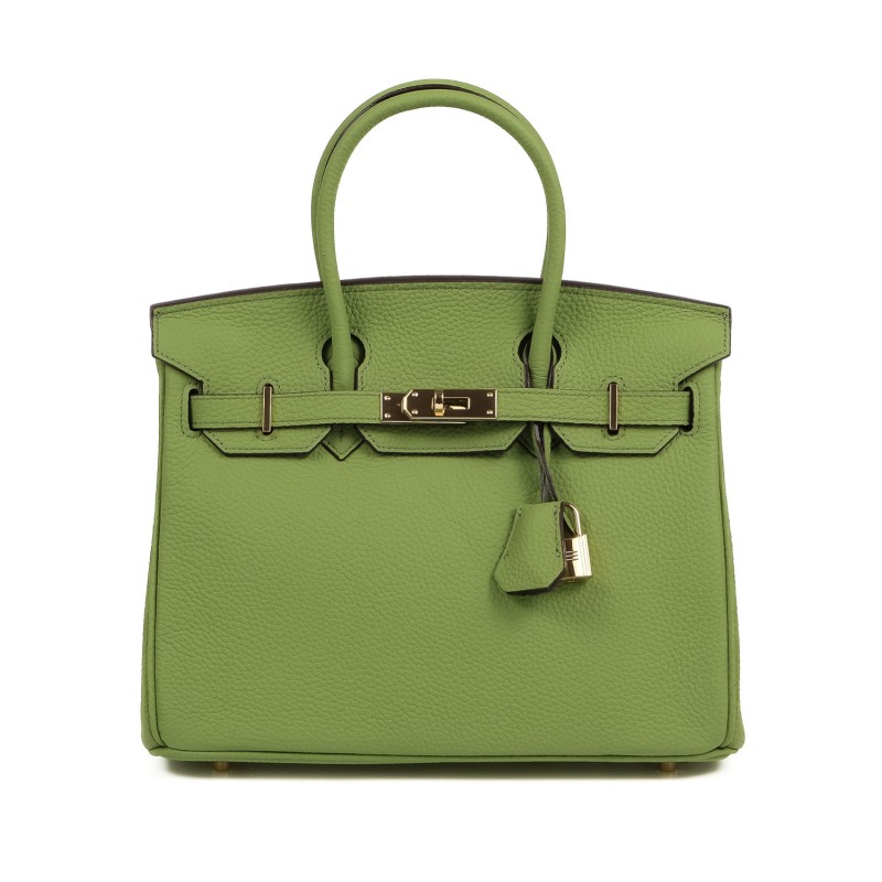 Женская кожаная сумка Brigitte 30 фисташковая