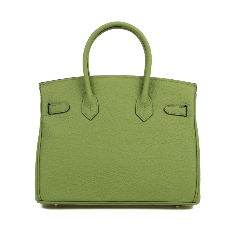 Женская кожаная сумка Brigitte 30 фисташковая - 1 фото