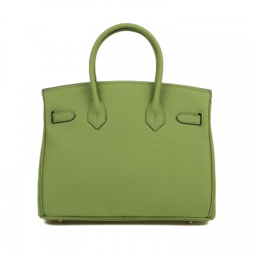 Жіноча шкіряна сумка Brigitte 30 фісташкова фото