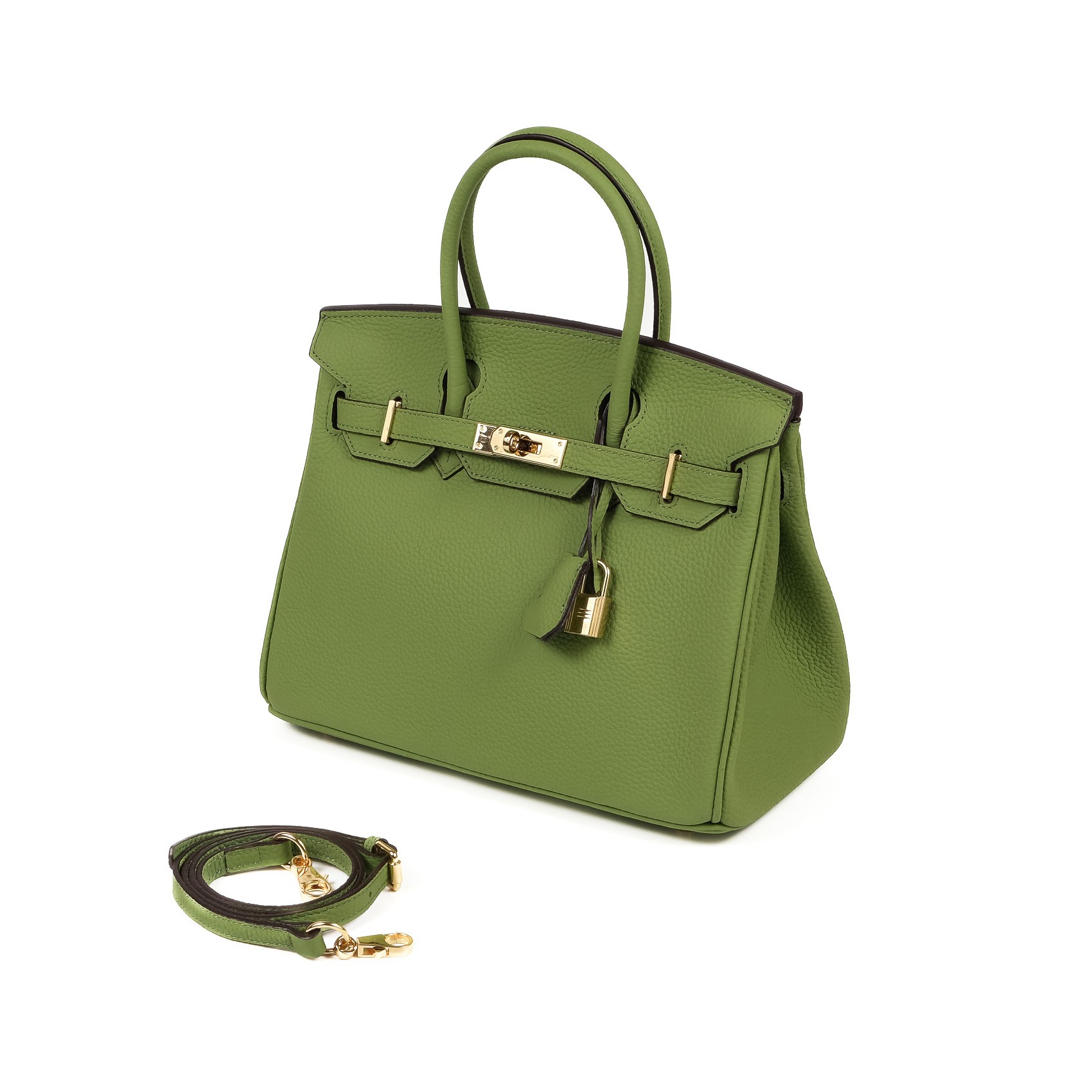 Женская кожаная сумка Brigitte 30 фисташковая