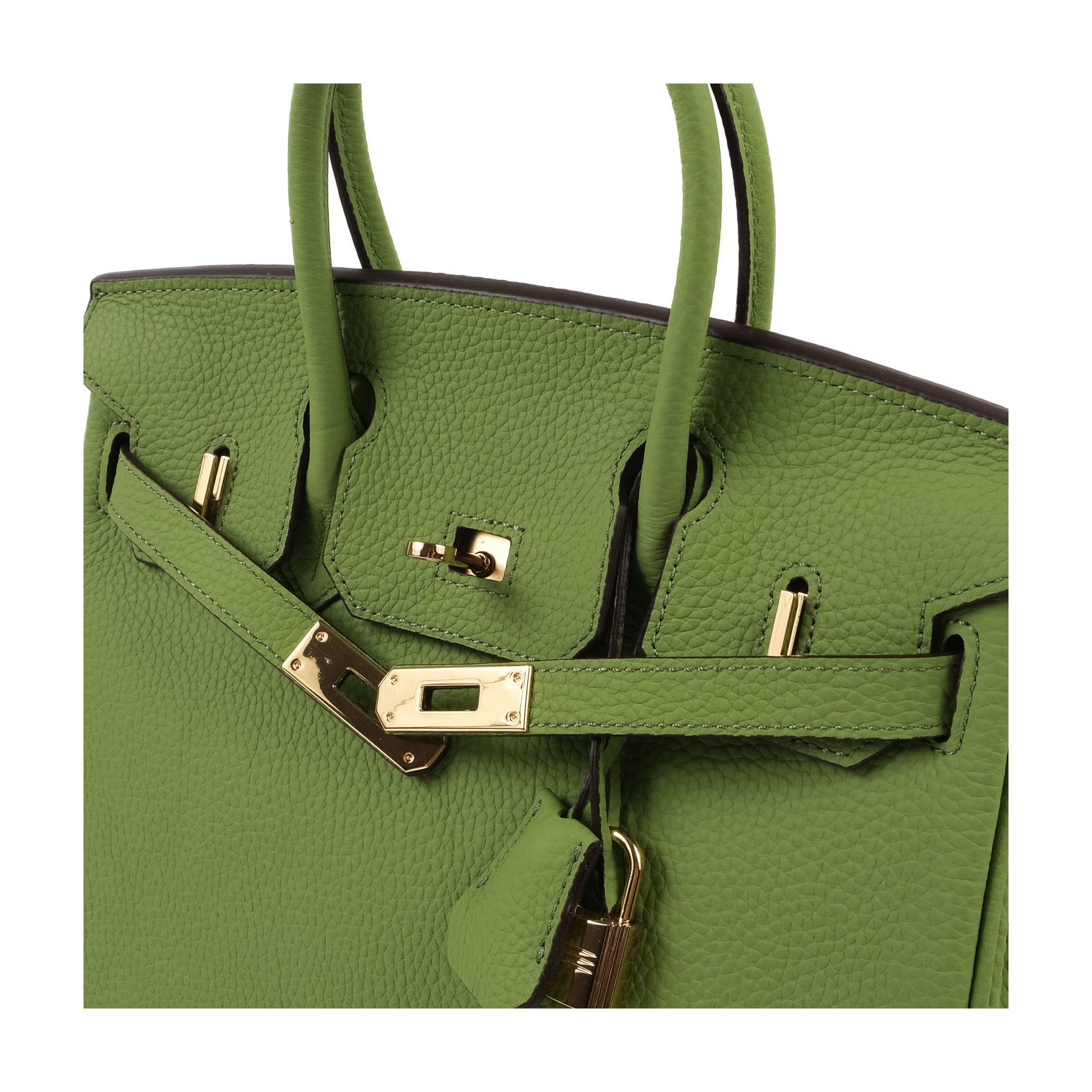 Жіноча шкіряна сумка Brigitte 30 фісташкова