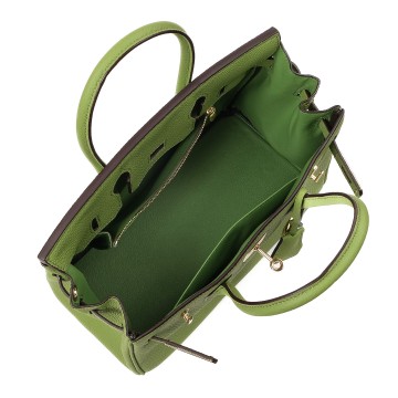 Женская кожаная сумка Brigitte 30 фисташковая фото