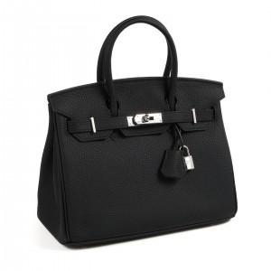 Женская кожаная сумка Eloise 30 черная