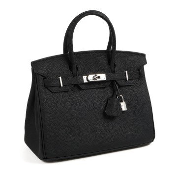 Жіноча шкіряна сумка Eloise 30 чорна фото