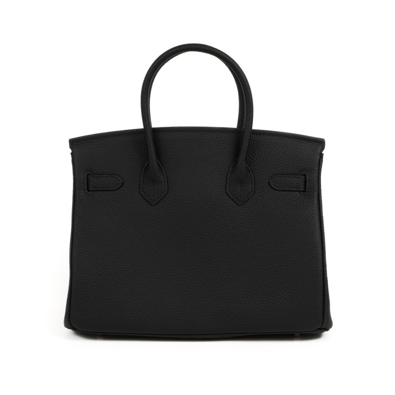 Жіноча шкіряна сумка Eloise 30 чорна - 2 фото