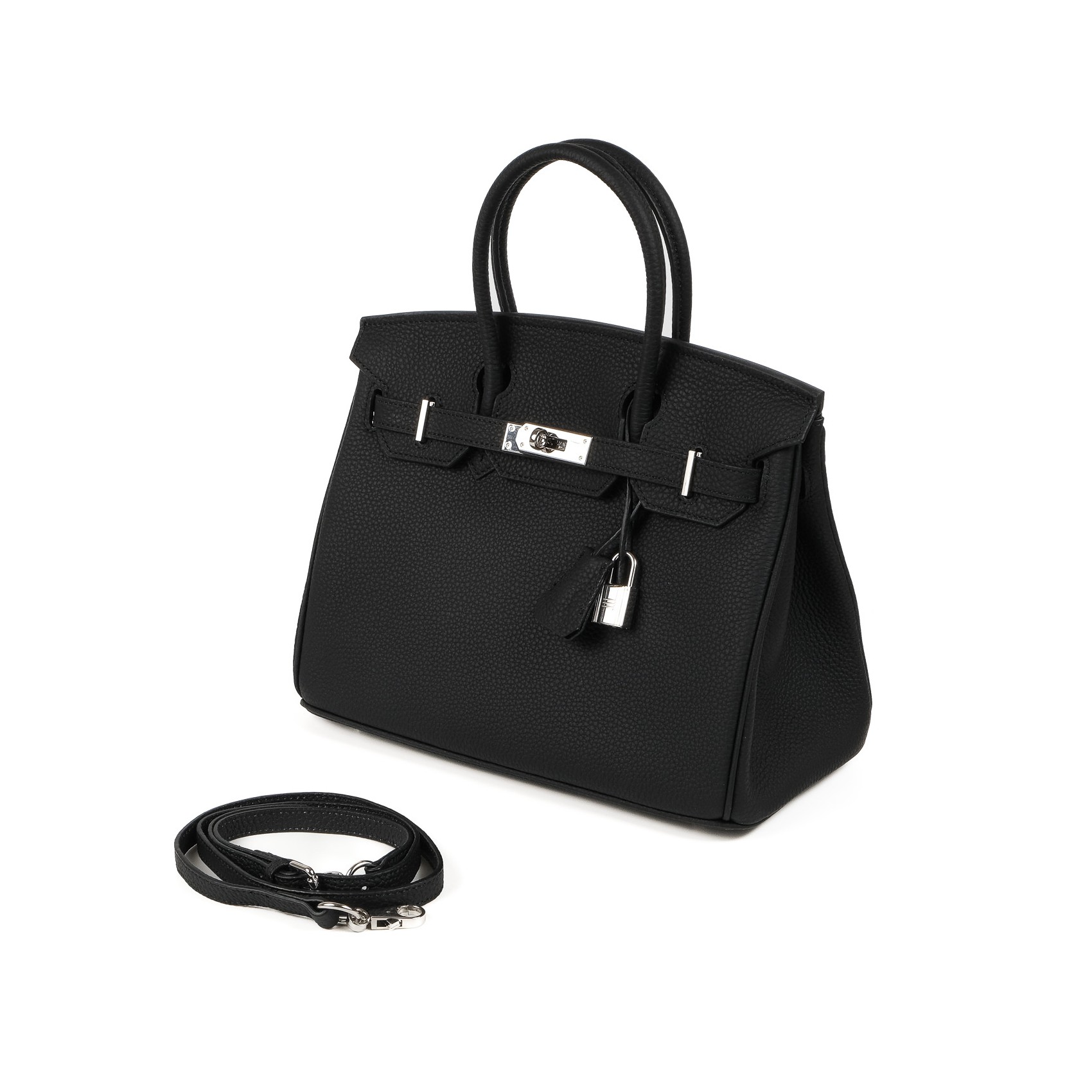 Женская кожаная сумка Eloise 30 черная