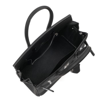 Женская кожаная сумка Eloise 25 черная фото