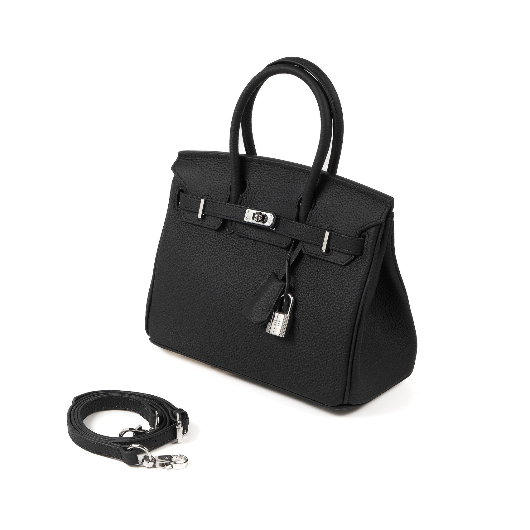 Женская кожаная сумка Eloise 25 черная