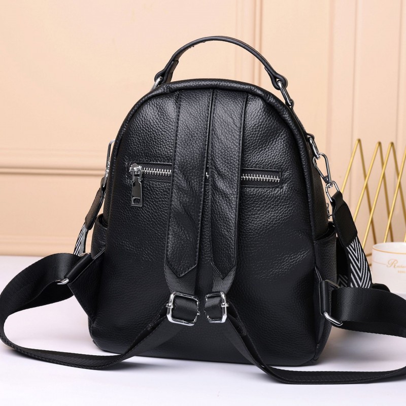 Жіночий шкіряний рюкзак Adeline чорний - 10 фото