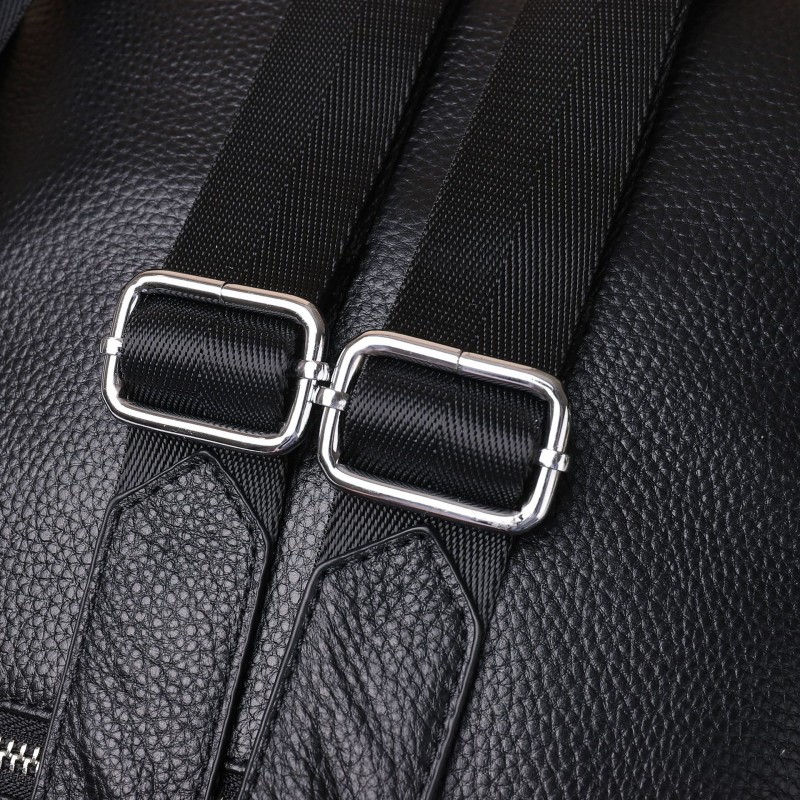 Жіночий шкіряний рюкзак Adeline чорний - 15 фото