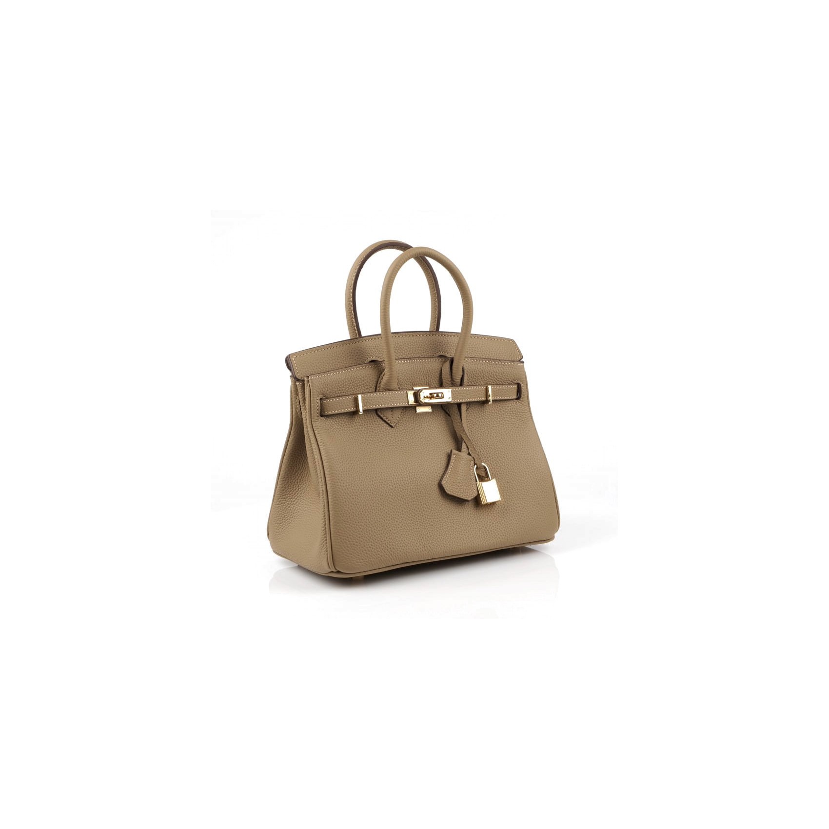 Женская кожаная сумка Brigitte 25 бежевая