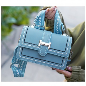 Жіноча сумка крос боді Corinne блакитна фото