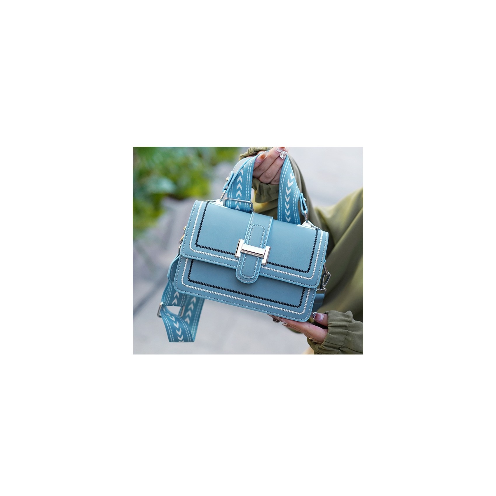 Женская сумка кросс боди Corinne голубая