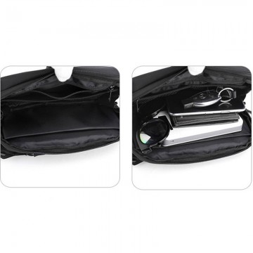 Сумка бананка на пояс WePower черная фото