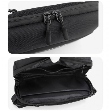 Сумка бананка на пояс WePower черная фото