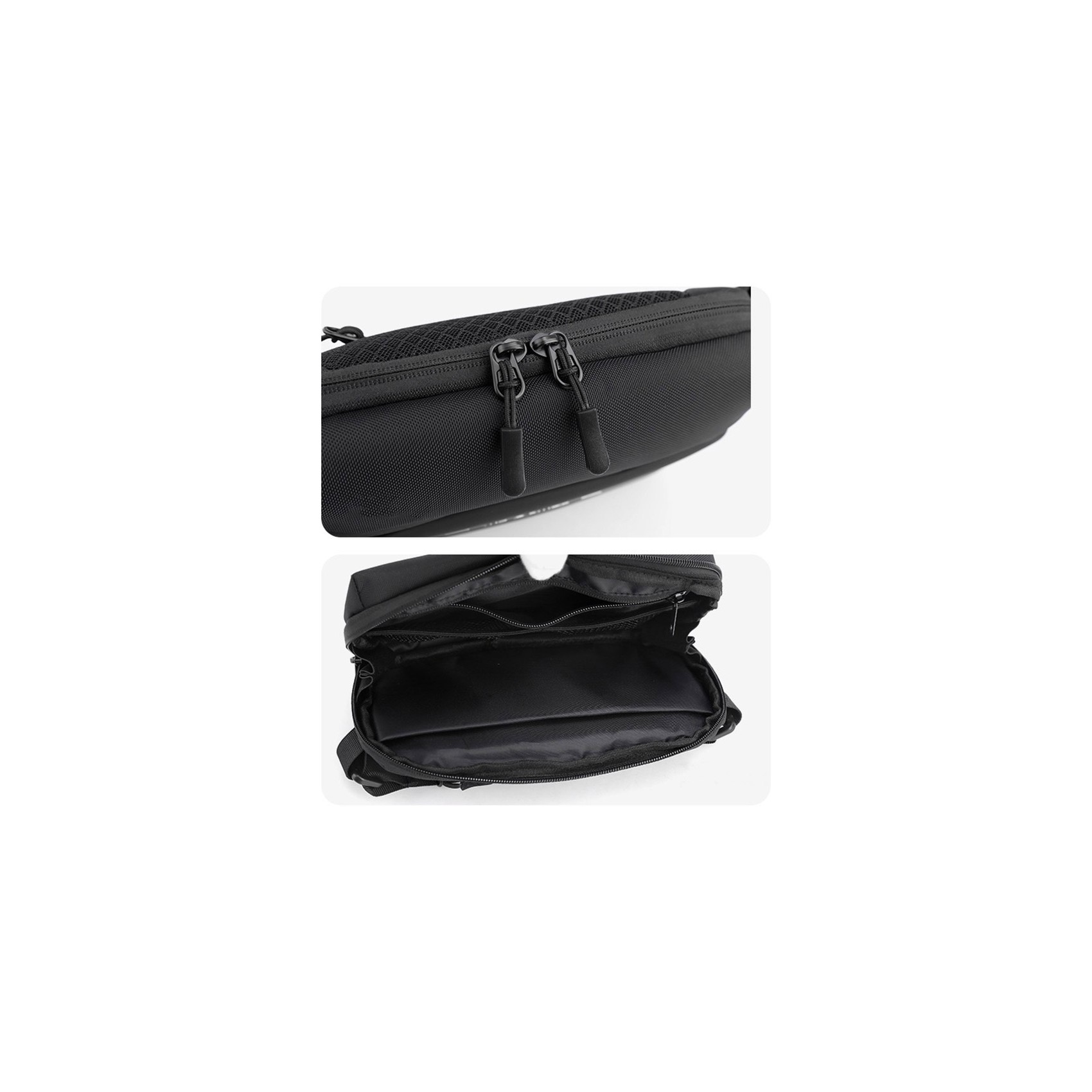 Сумка бананка на пояс WePower черная