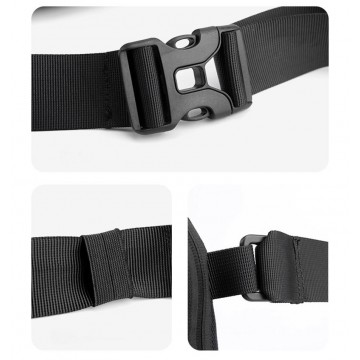 Сумка бананка на пояс WePower черная фото