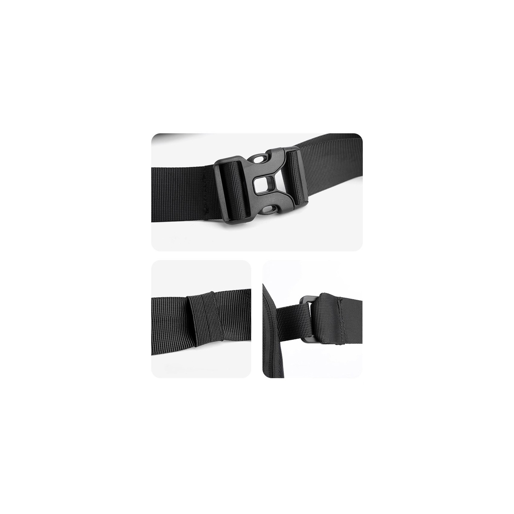 Сумка бананка на пояс WePower черная