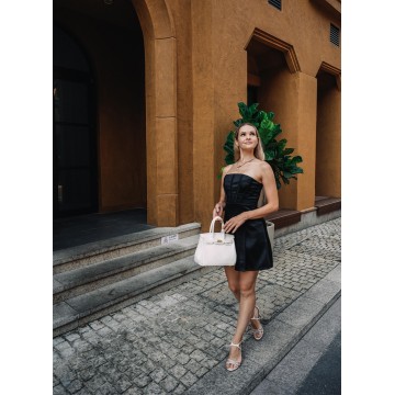 Жіноча шкіряна сумка Brigitte 25 біла фото