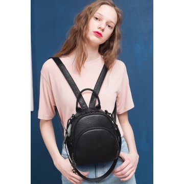 Женский кожаный рюкзак Alize черный фото