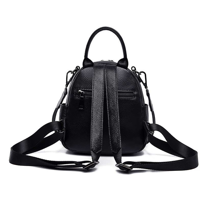 Женский кожаный рюкзак Alize черный - 12 фото