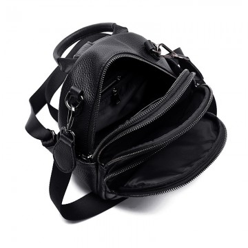 Жіночий шкіряний рюкзак Alize чорний фото