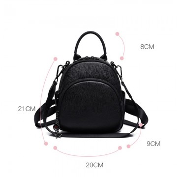 Женский кожаный рюкзак Alize черный фото