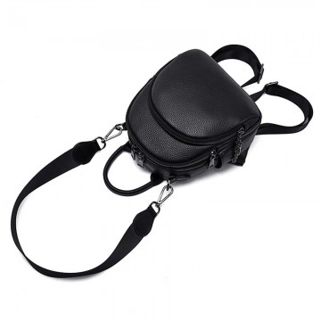 Женский кожаный рюкзак Alize черный фото