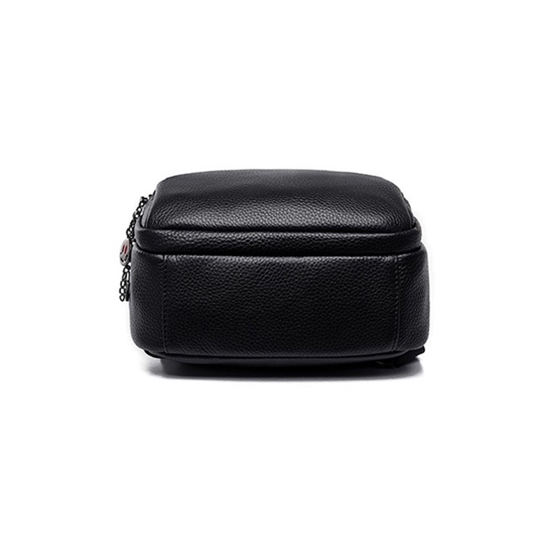 Жіночий шкіряний рюкзак Alize чорний - 21 фото