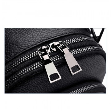 Жіночий шкіряний рюкзак Alize чорний фото