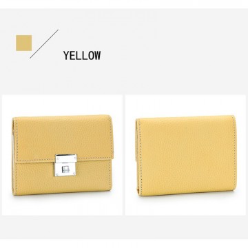 Жіночий шкіряний гаманець Monique жовтий фото