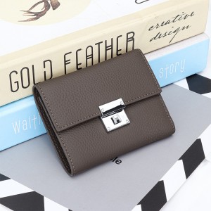 Женский кожаный кошелек Monique темно-коричневый