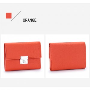 Жіночий шкіряний гаманець Monique помаранчевий